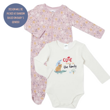 Load image into Gallery viewer, 2pcs Romper Bundle (Little Princess) (0 - 3 months)
