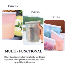 Load image into Gallery viewer, [Set of 4s] Silicone Milk Storage Bag (240ml)
