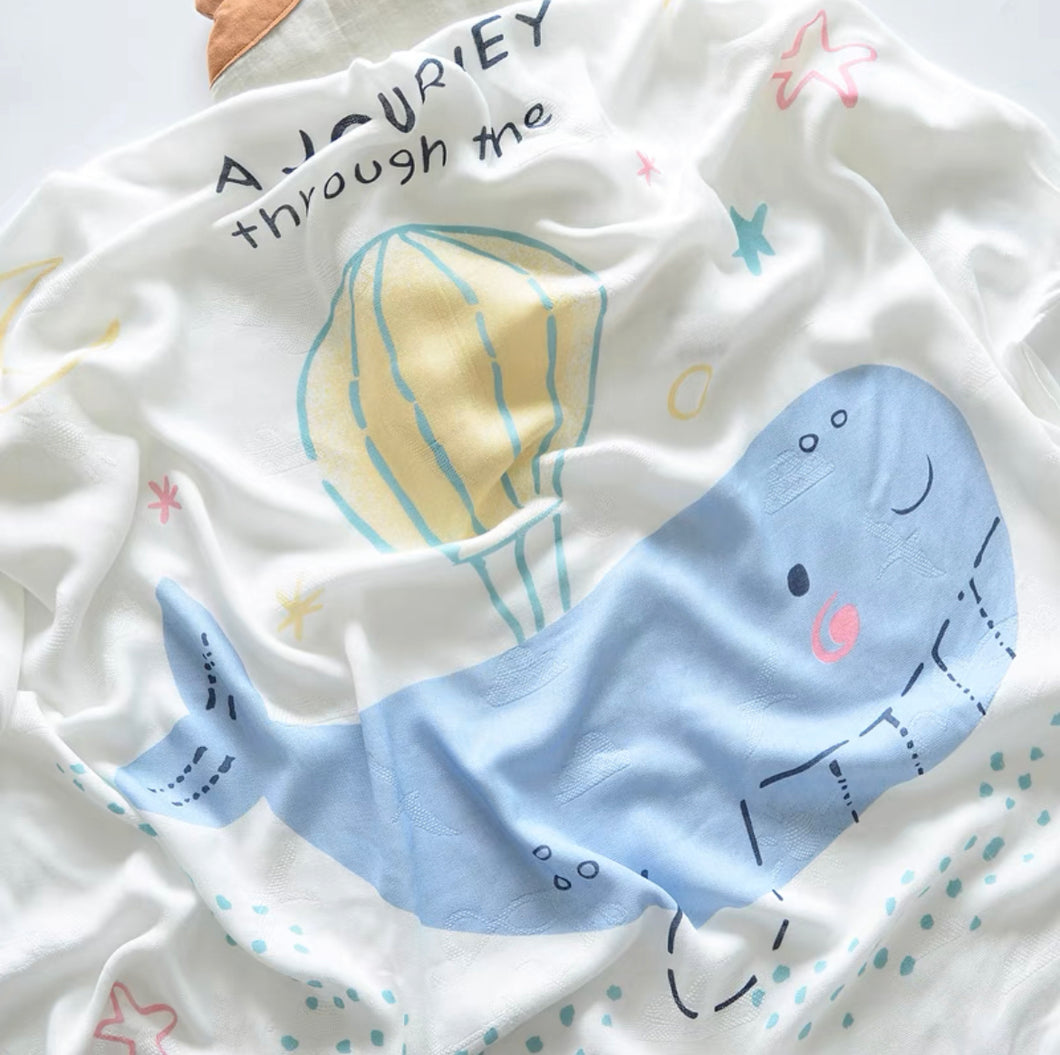 Muslin Blanket (Whale)