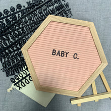 Load image into Gallery viewer, Hexagonal Oak Frame Message Board
