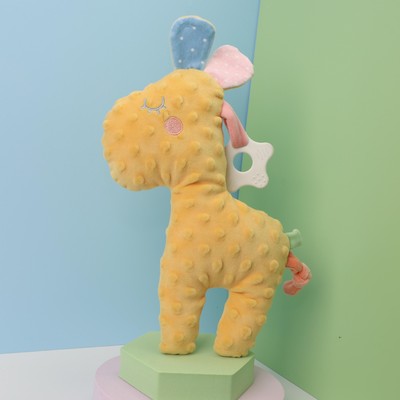 Minky Teething Beanie Toy (Giraffe)