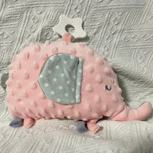 Load image into Gallery viewer, Minky Teething Beanie Toy (Dual Colour Elephant)
