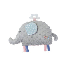 Load image into Gallery viewer, Minky Teething Beanie Toy (Dual Colour Elephant)
