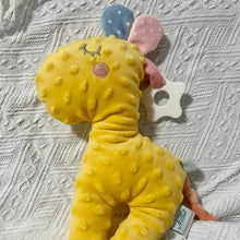 Load image into Gallery viewer, Minky Teething Beanie Toy (Giraffe)
