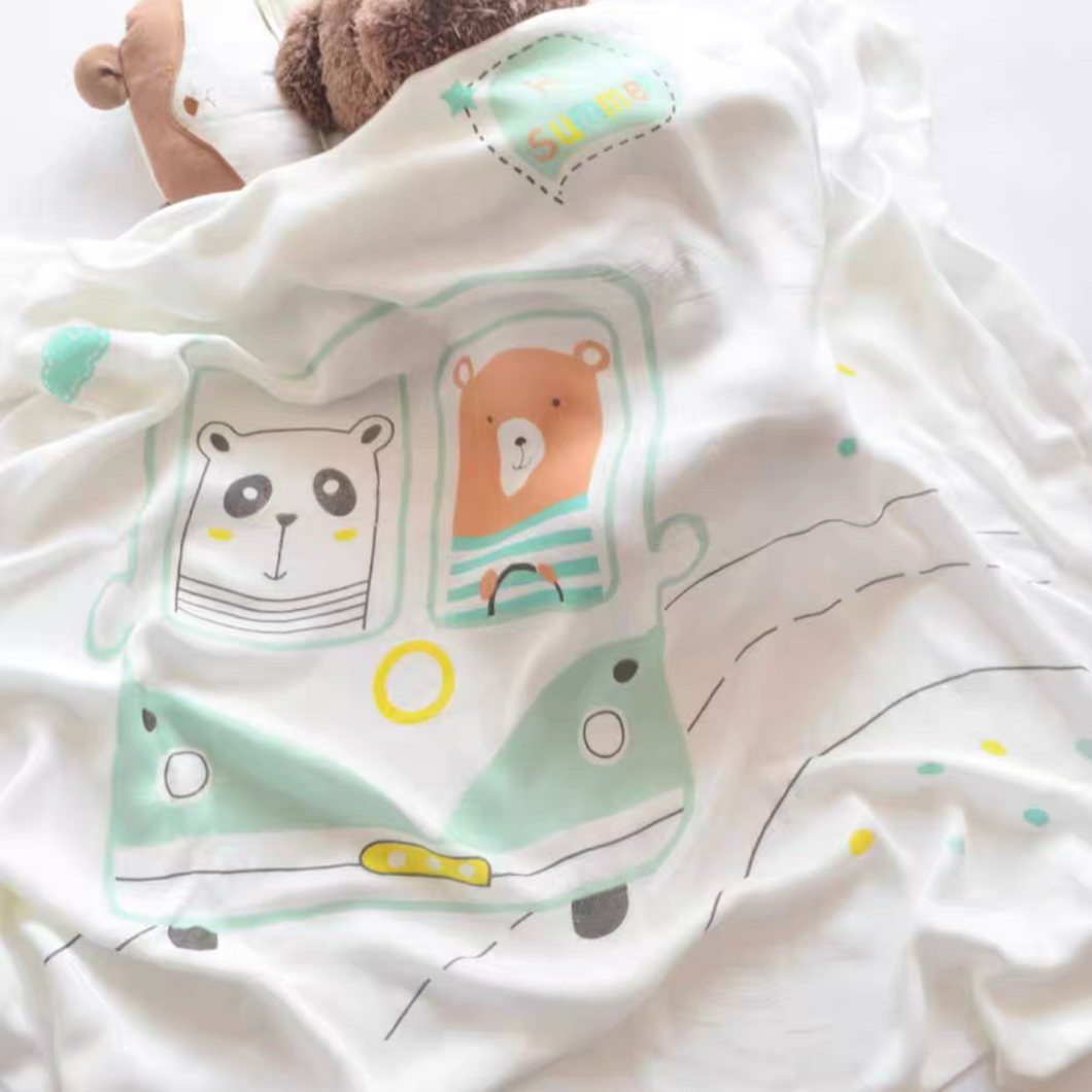 Muslin Blanket (Bear & Panda)