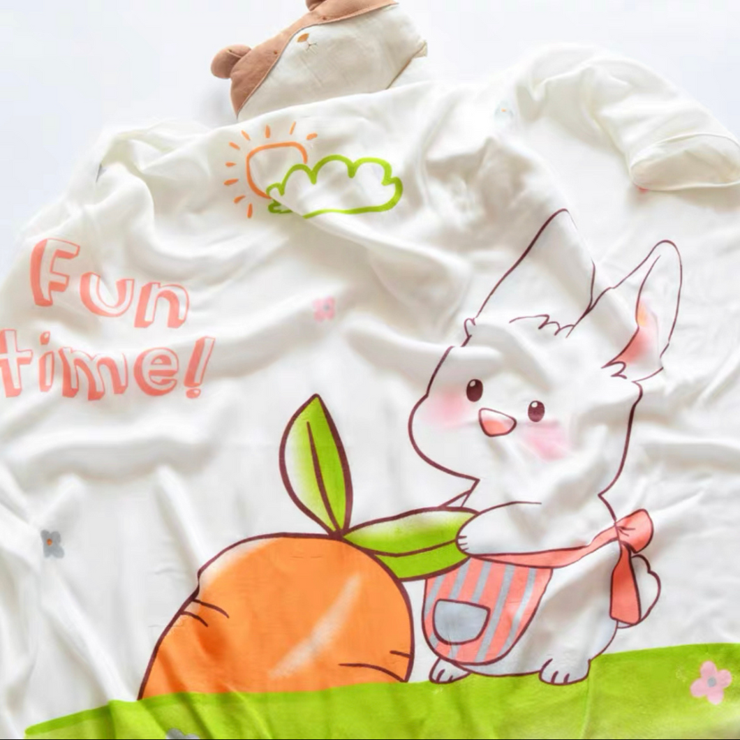 Muslin Blanket (Rabbit & Carrot)